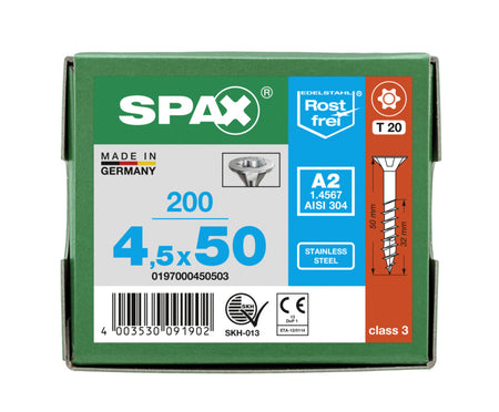 SPAX Universele Schroef RVS A2 VK Deeldraad-918505