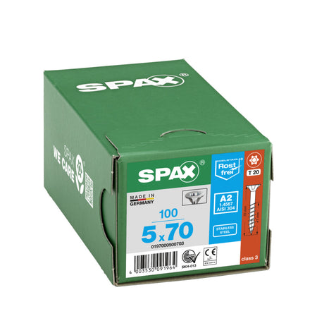 SPAX Universele Schroef RVS A2 VK Deeldraad-918510