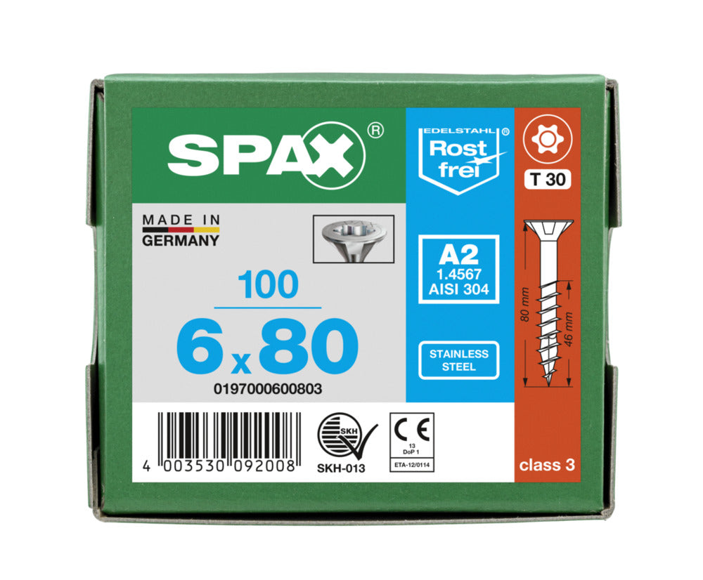SPAX Universele Schroef RVS A2 VK Deeldraad-918512