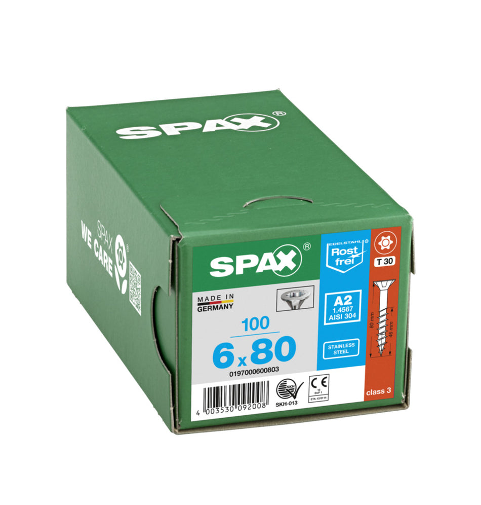SPAX Universele Schroef RVS A2 VK Deeldraad-918512