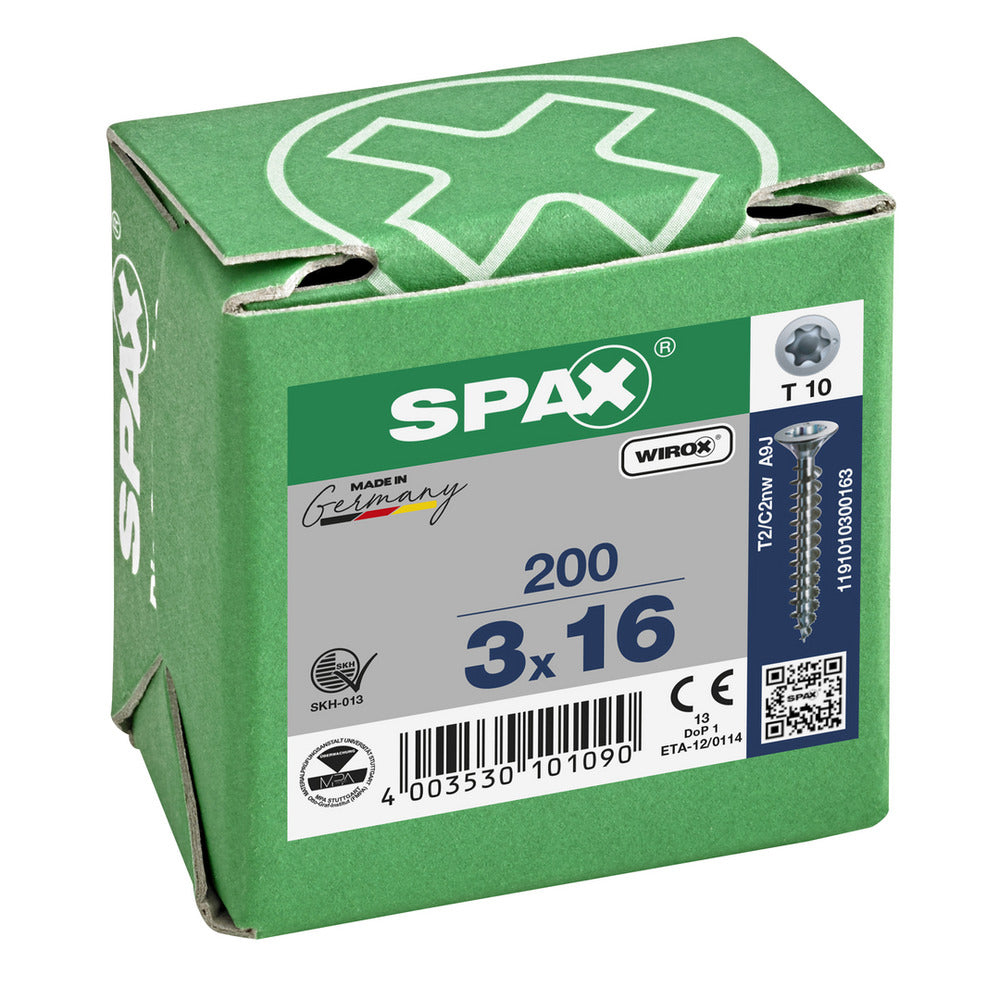 SPAX Universele Schroef Verzinkt VK Voldraad 200st-918516