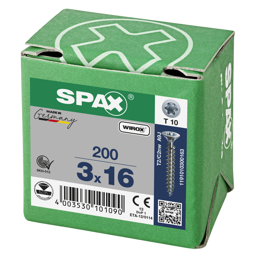 SPAX Universele Schroef Verzinkt VK Voldraad 200st-918516