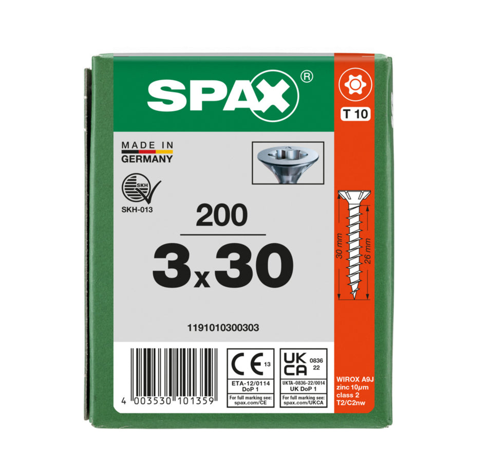 SPAX Universele Schroef Verzinkt VK Voldraad 200st-918517