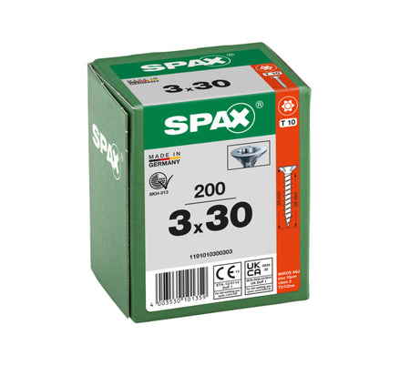 SPAX Universele Schroef Verzinkt VK Voldraad 200st-918517