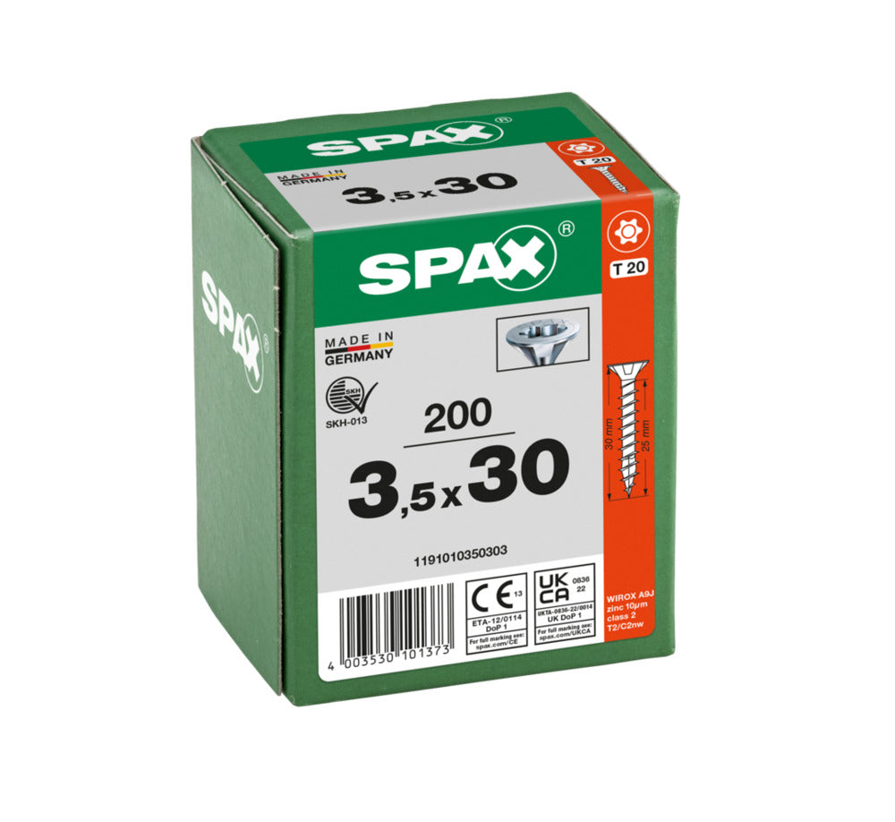 SPAX Universele Schroef Verzinkt VK Voldraad 200st-918518