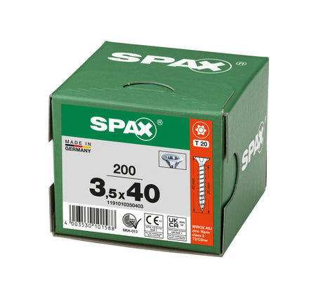SPAX Universele Schroef Verzinkt VK Voldraad 200st-918520