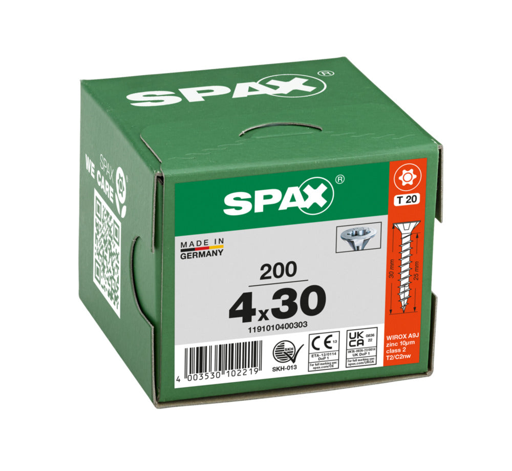 SPAX Universele Schroef Verzinkt VK Voldraad 200st-918522