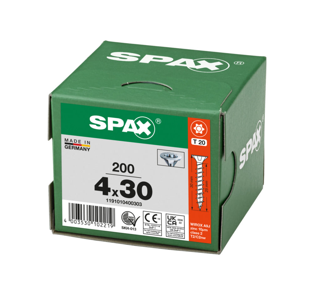 SPAX Universele Schroef Verzinkt VK Voldraad 200st-918522