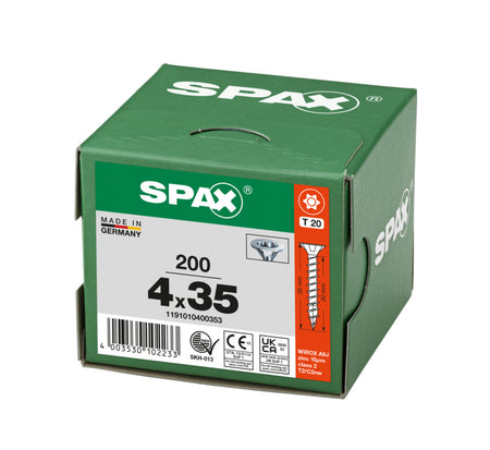 SPAX Universele Schroef Verzinkt VK Voldraad 200st-918523