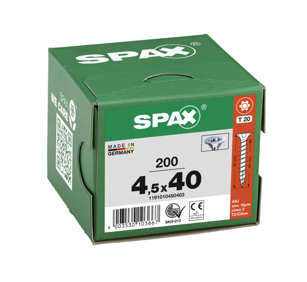 SPAX Universele Schroef Verzinkt VK Voldraad 200st-918527