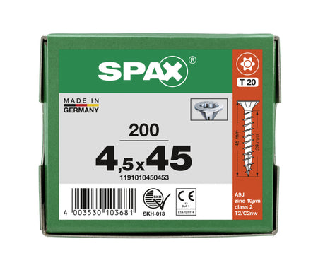 SPAX Universele Schroef Verzinkt VK Voldraad 200st-918528