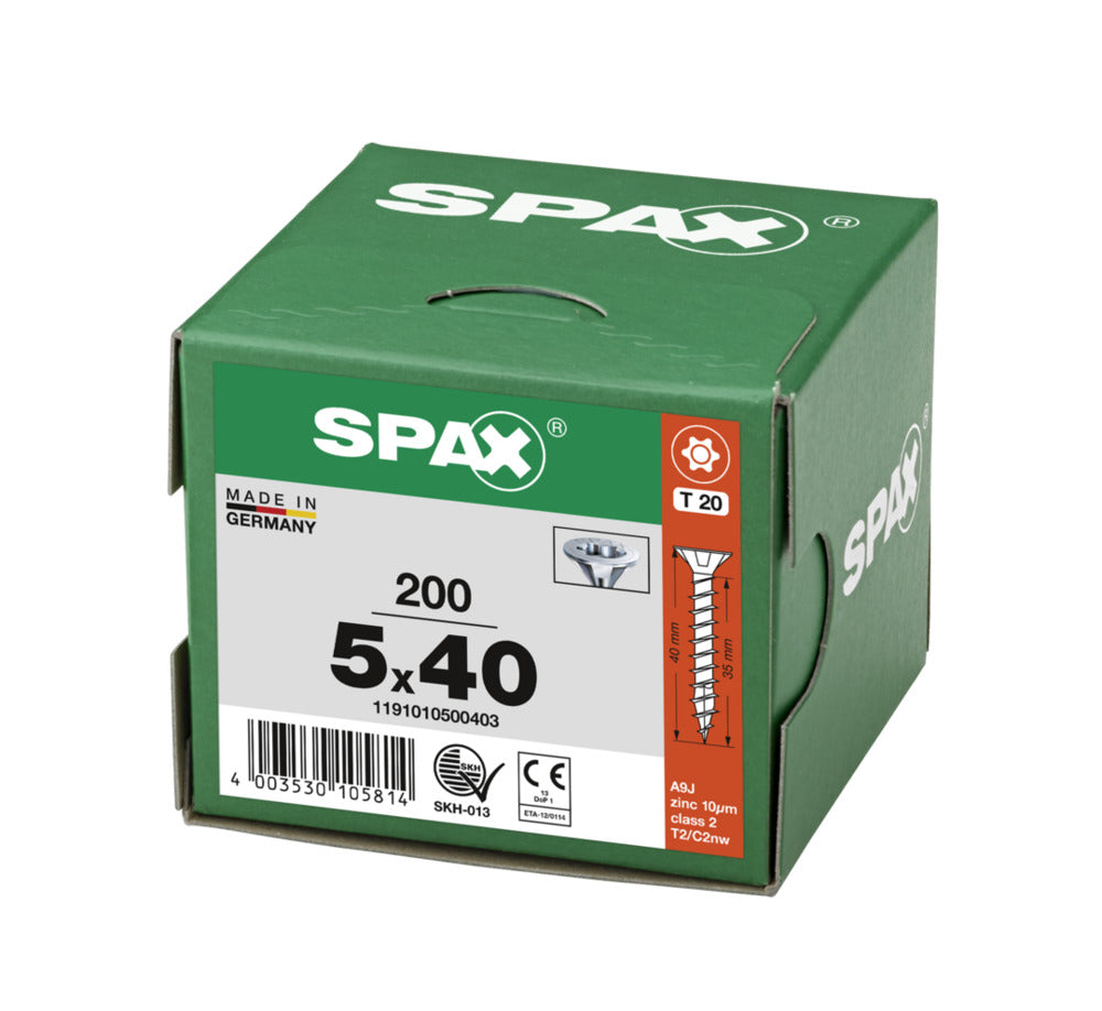 SPAX Universele Schroef Verzinkt VK Voldraad 200st-918532