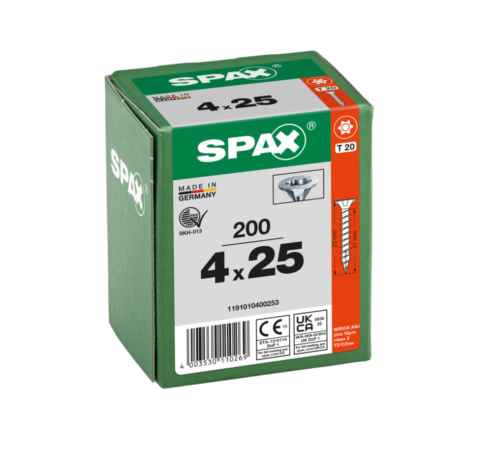 SPAX Universele Schroef Verzinkt VK Voldraad 200st-918544