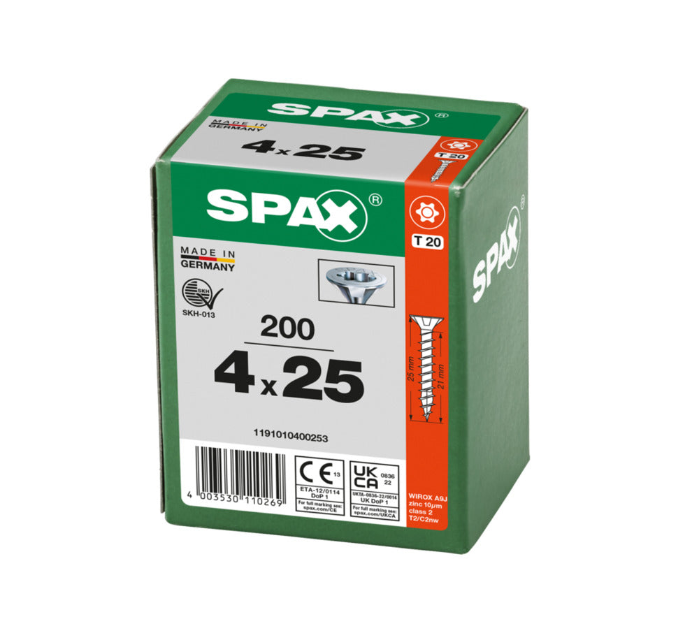 SPAX Universele Schroef Verzinkt VK Voldraad 200st-918544