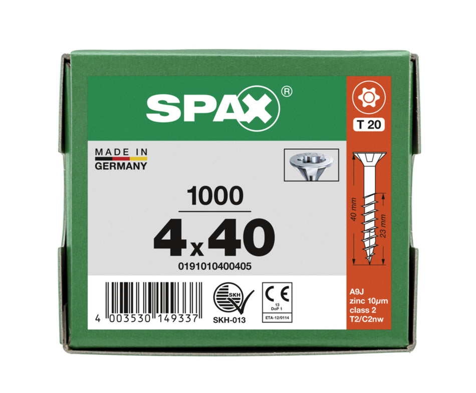 SPAX Universele Schroef Verzinkt VK Deeldraad T-Star Plus T20-918547
