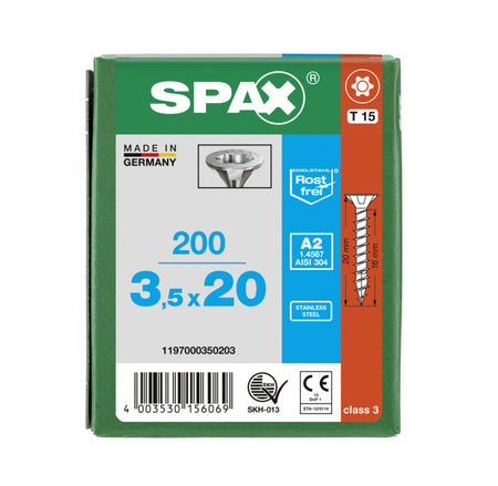 SPAX Universele Schroef RVS A2 VK Voldraad 200st-918555