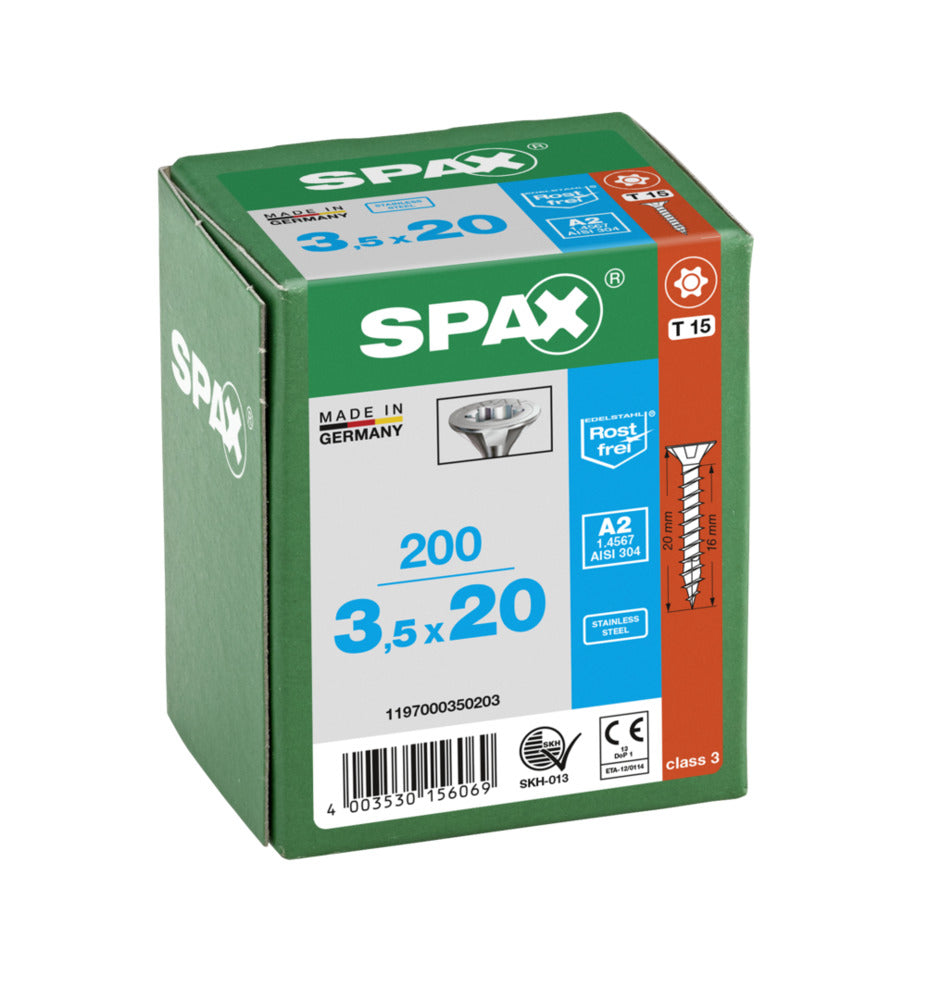 SPAX Universele Schroef RVS A2 VK Voldraad 200st-918555