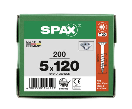 SPAX Universele Schroef Verzinkt VK Deeldraad T-Star Plus T20-918558