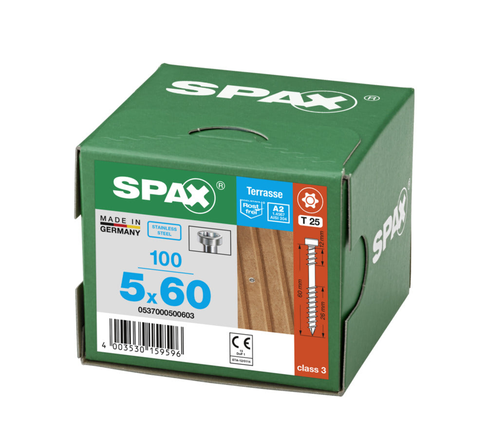 SPAX Terrasschroef RVS A2 CK T25-918566