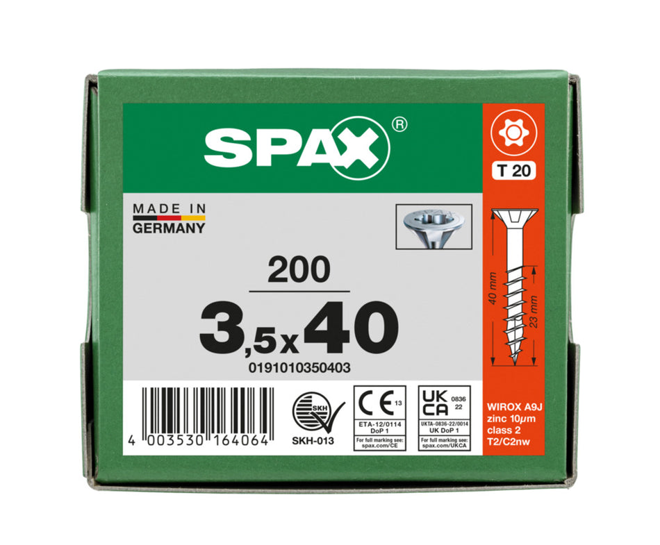 SPAX Universele Schroef Verzinkt VK Deeldraad T-Star Plus T20-918569