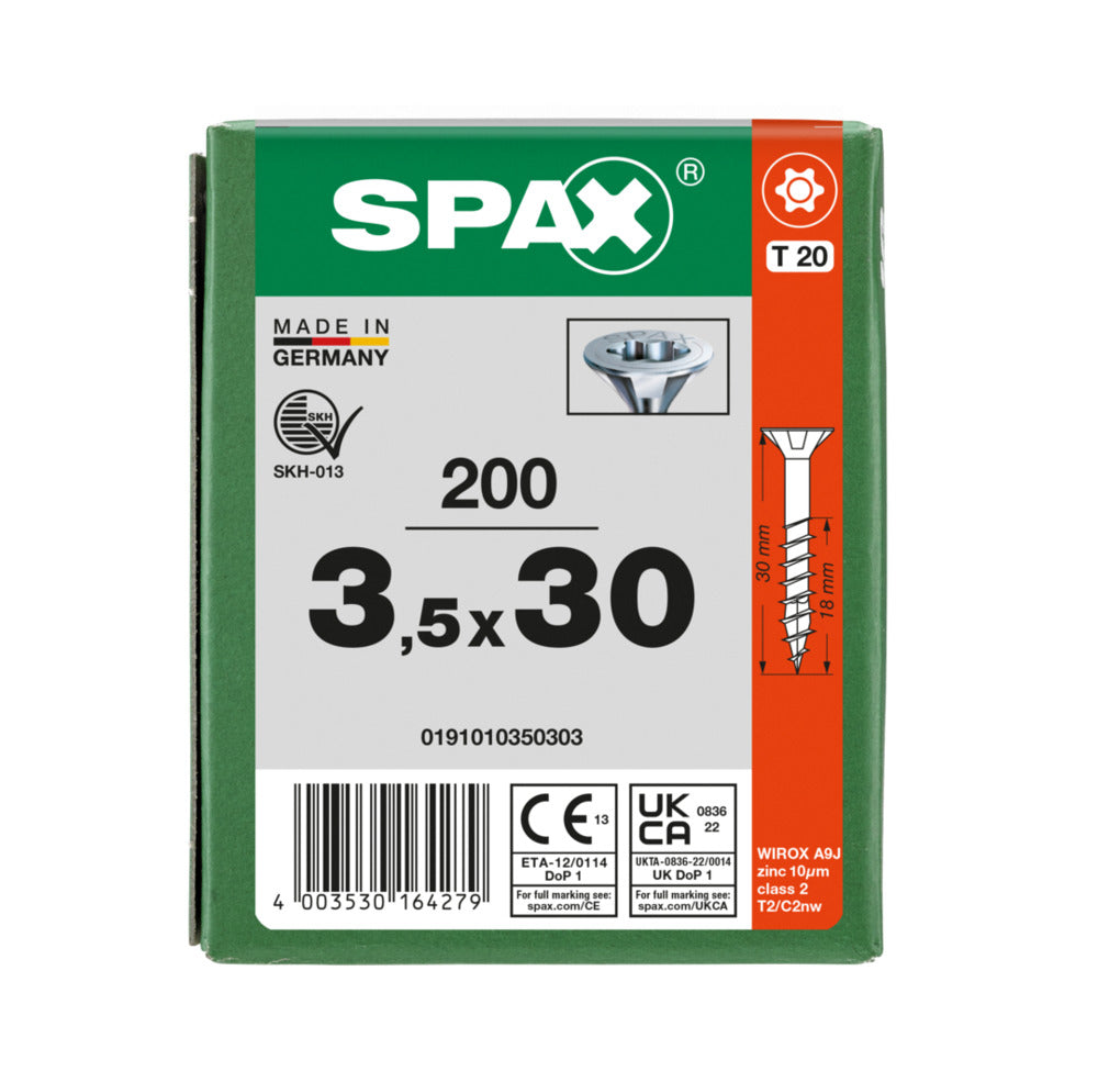 SPAX Universele Schroef Verzinkt VK Deeldraad T-Star Plus T20-918575