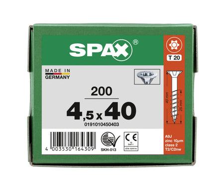 SPAX Universele Schroef Verzinkt VK Deeldraad T-Star Plus T20-918576