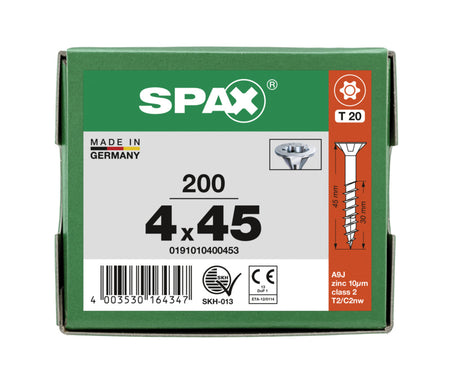 SPAX Universele Schroef Verzinkt VK Deeldraad T-Star Plus T20-918577