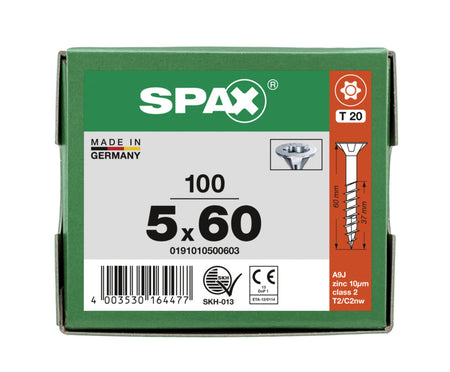 SPAX Universele Schroef Verzinkt VK Deeldraad T-Star Plus T20-918580