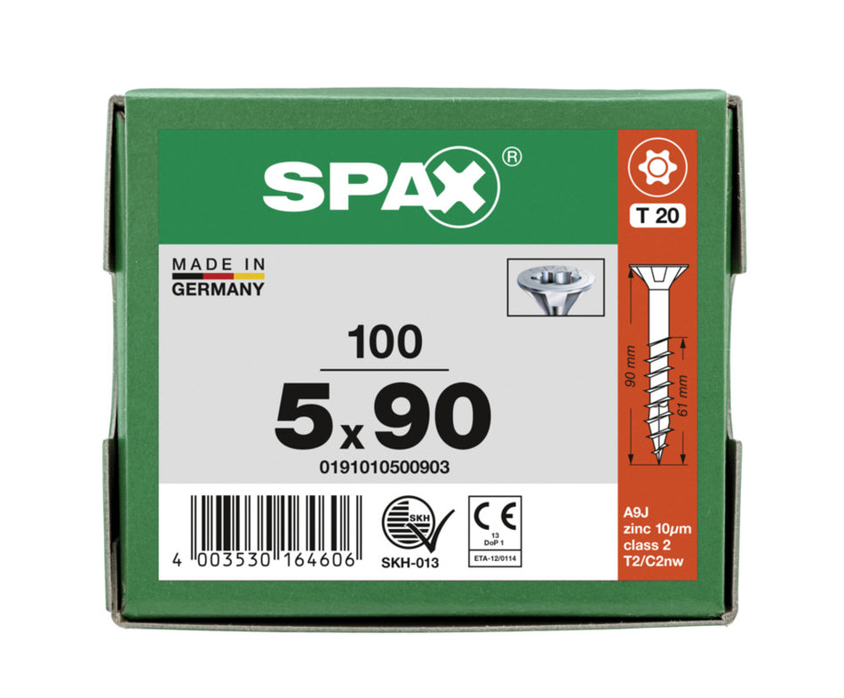 SPAX Universele Schroef Verzinkt VK Deeldraad T-Star Plus T20-918586