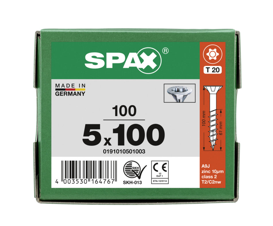 SPAX Universele Schroef Verzinkt VK Deeldraad T-Star Plus T20-918587