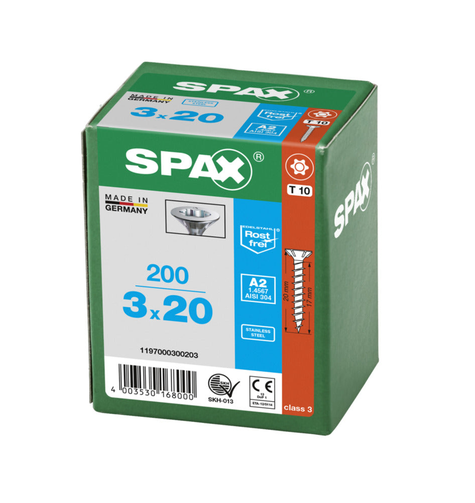 SPAX Universele Schroef RVS A2 VK Voldraad 200st-918597
