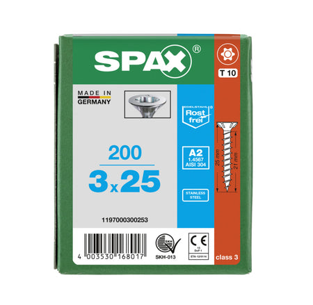 SPAX Universele Schroef RVS A2 VK Voldraad 200st-918598