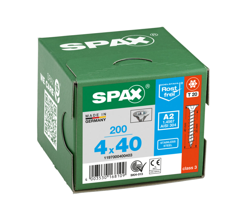 SPAX Universele Schroef RVS A2 VK Voldraad 200st-918603