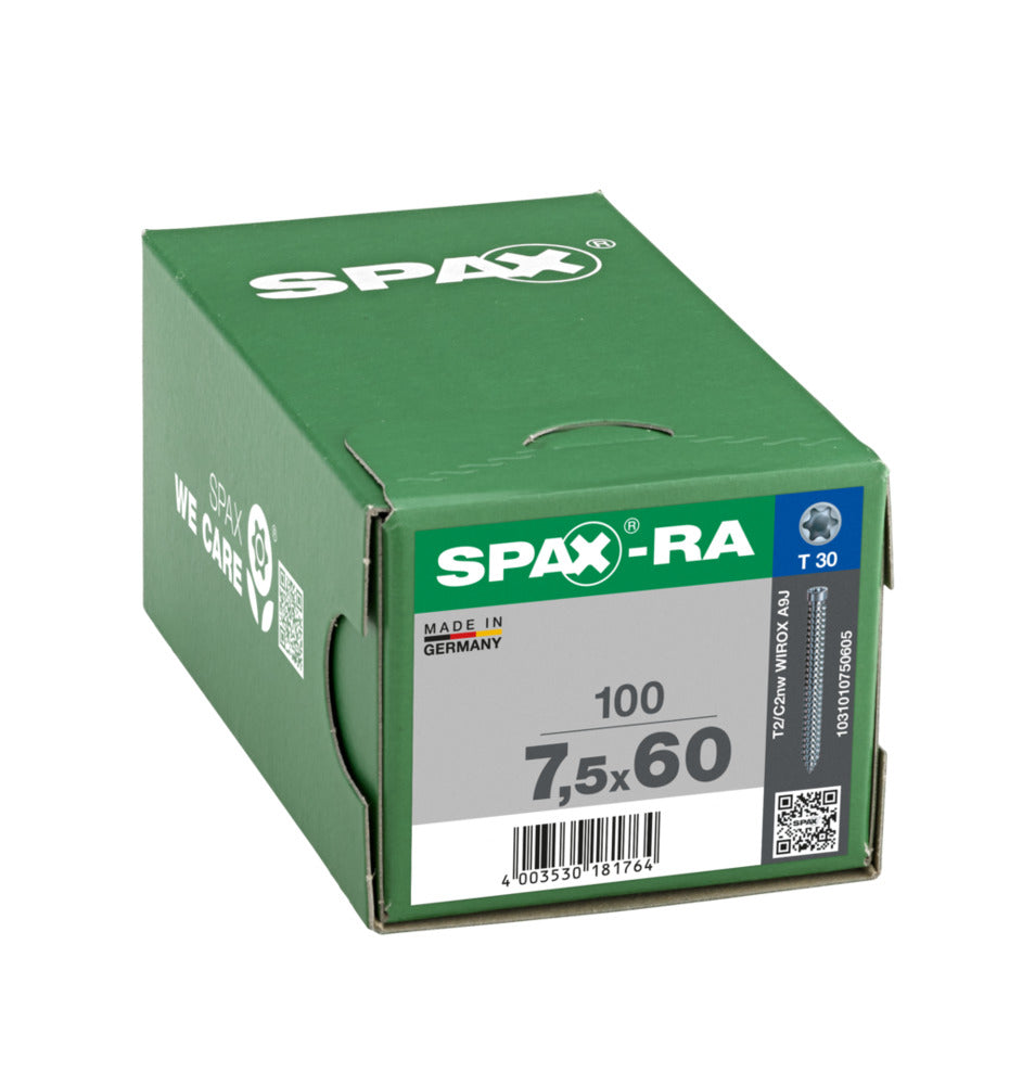 SPAX Kozijnschroef Verzinkt CK Voldraad T30 100st-918613