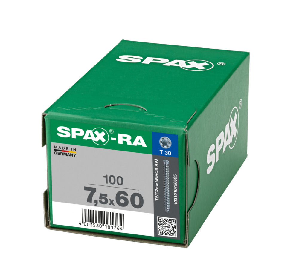 SPAX Kozijnschroef Verzinkt CK Voldraad T30 100st-918613