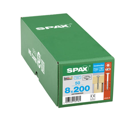 SPAX Tellerkopschroef RVS A2 DK Deeldraad T-STAR Plus T40 50st-918617