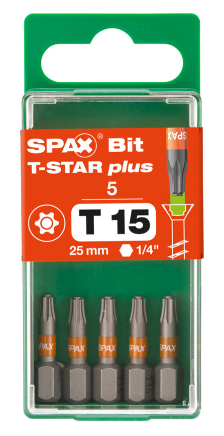 SPAX Bit T-STAR Plus S 25mm 5st-918623