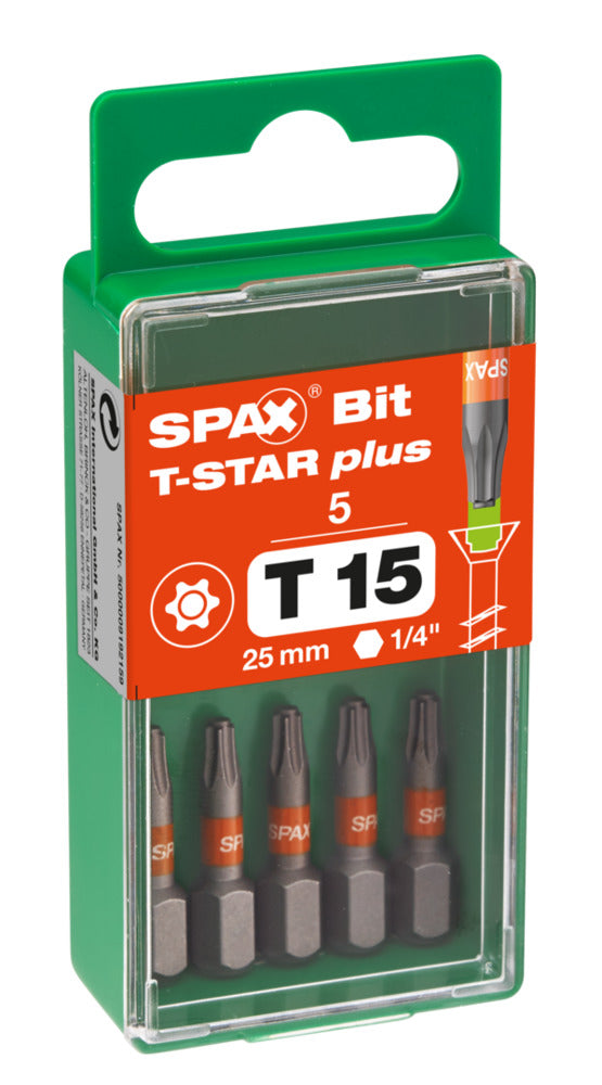 SPAX Bit T-STAR Plus S 25mm 5st-918623