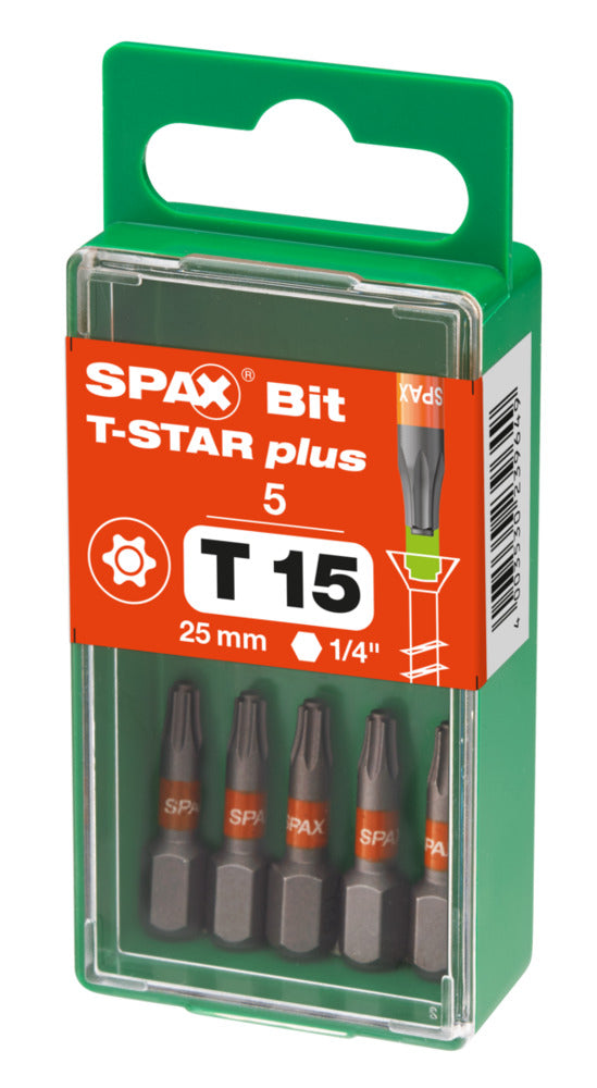 SPAX Bit T-STAR Plus S 25mm 5st-918623