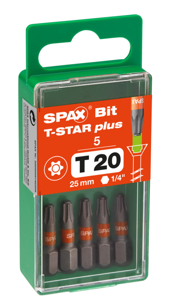 SPAX Bit T-STAR Plus S 25mm 5st-918624