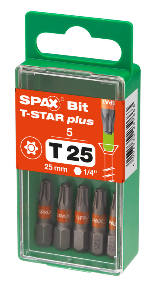 SPAX Bit T-STAR Plus S 25mm 5st-918625