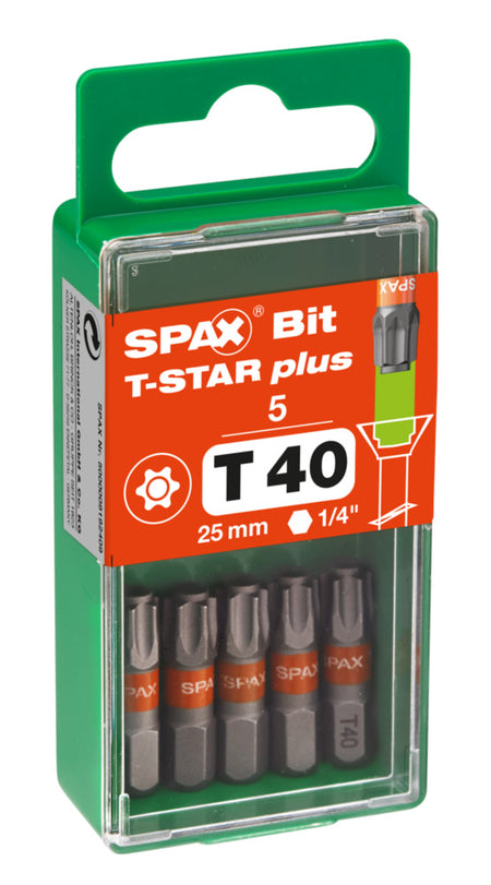 SPAX Bit T-STAR Plus S 25mm 5st-918627