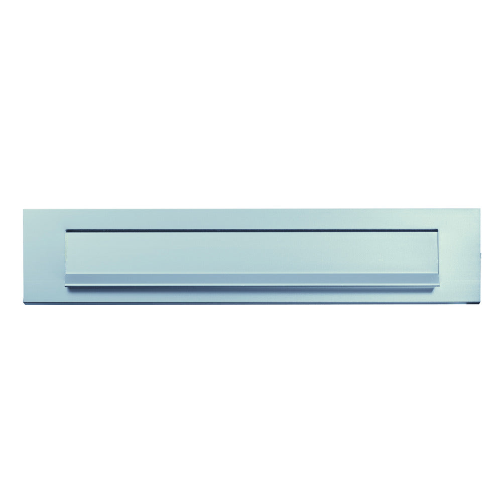 AXA Briefplaat RVS Zilver Rechthoekig Met Klep/Regenrand 340x80mm-920537