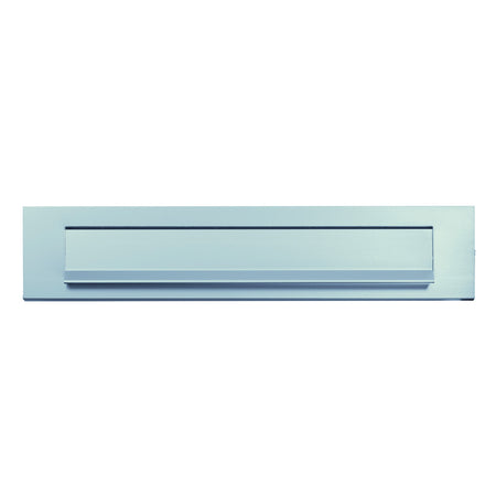 AXA Briefplaat RVS Zilver Rechthoekig Met Klep/Regenrand 340x80mm-920537