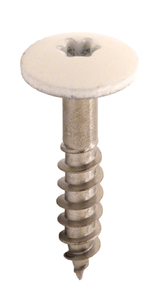 Bouwmaat HPL Schroef RVS Gebroken Wit T20 100st-921080