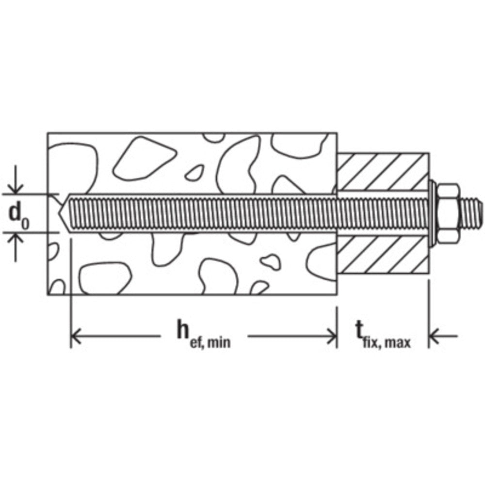fischer Ankerstang FIS A Verzinkt M10x130mm 10st-921932