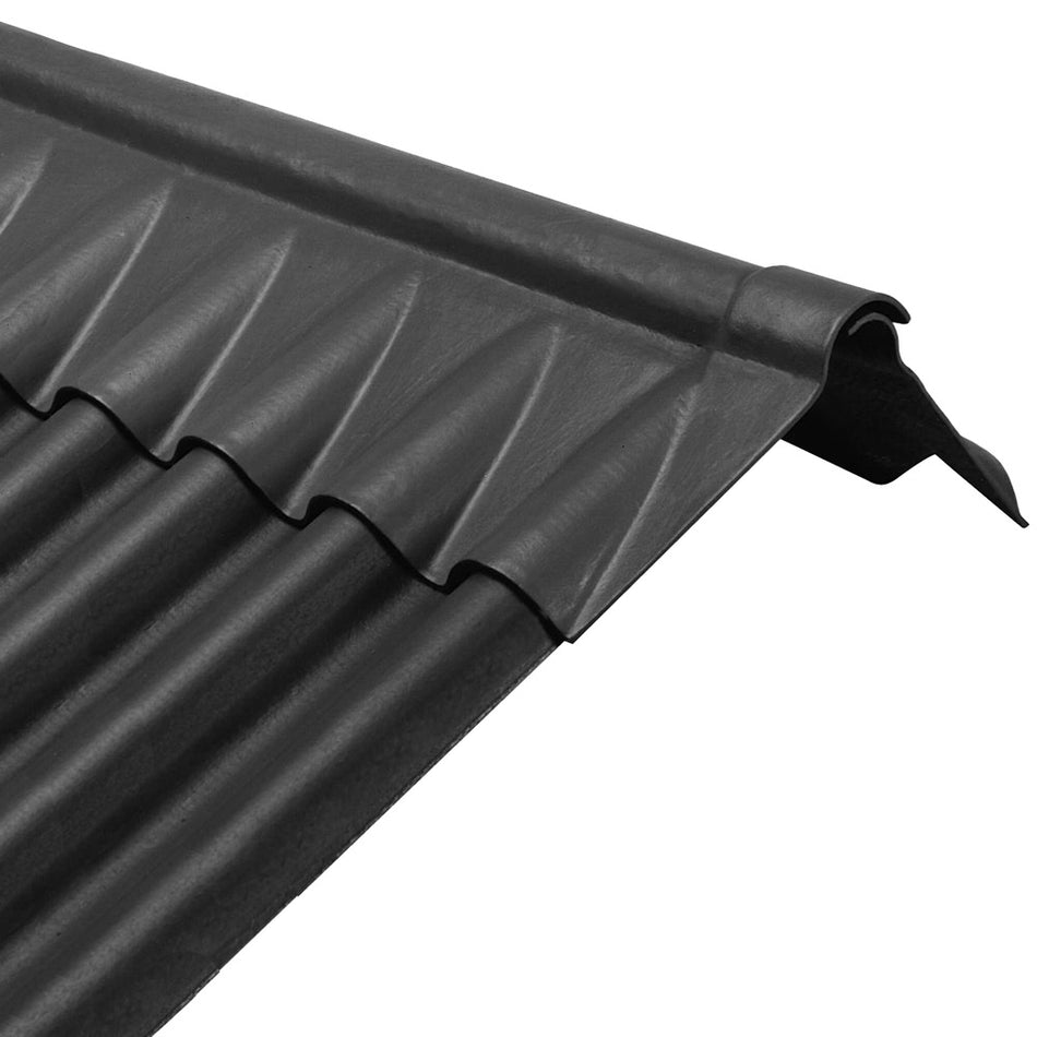 Eternit K-nokstuk Golfplaat Ecolor 76 177/51 Vezelcement Donkergrijs 25x110cm-922217
