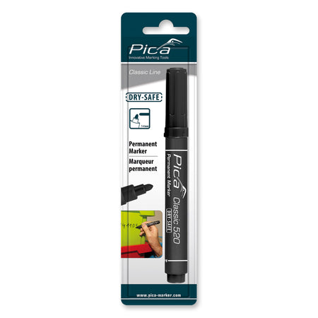 Pica  520/46 Permanent Marker 1-4mm rond zwart-927728