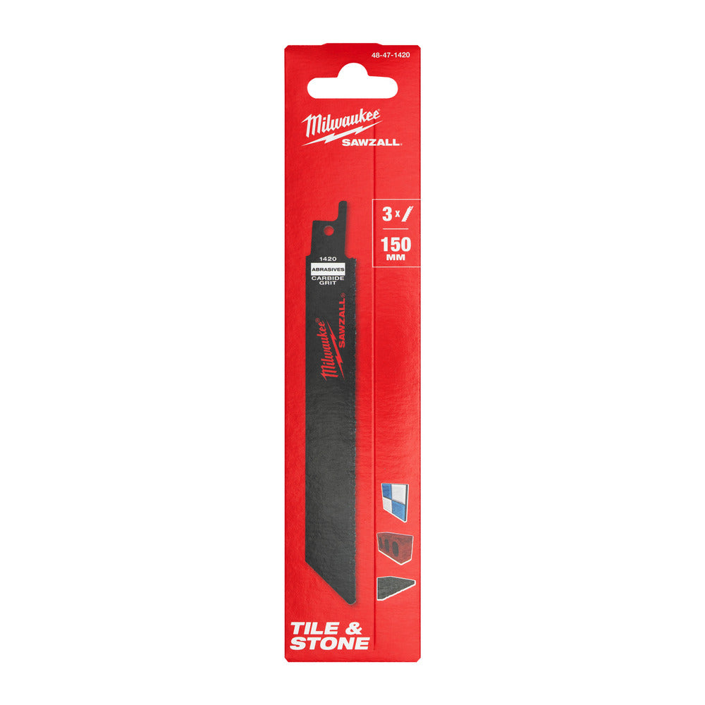Milwaukee Reciprozaagblad Sawzall Carbide voor glasvezel/gietijzer 150 mm-927748
