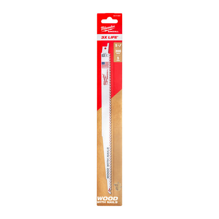 Milwaukee Reciprozaagblad Sawzall Hout Thin Kerf 5-Tpi 5st-927756